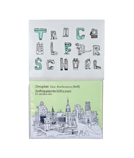 Dinoplatz – Papel Matificante Té Verde 50ud
