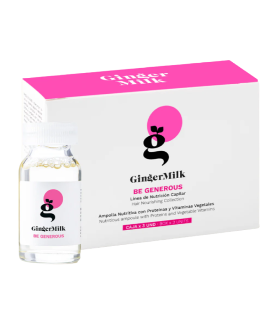 Ginger Milk – Caja Ampolla Nutritiva Be Generous 3ud