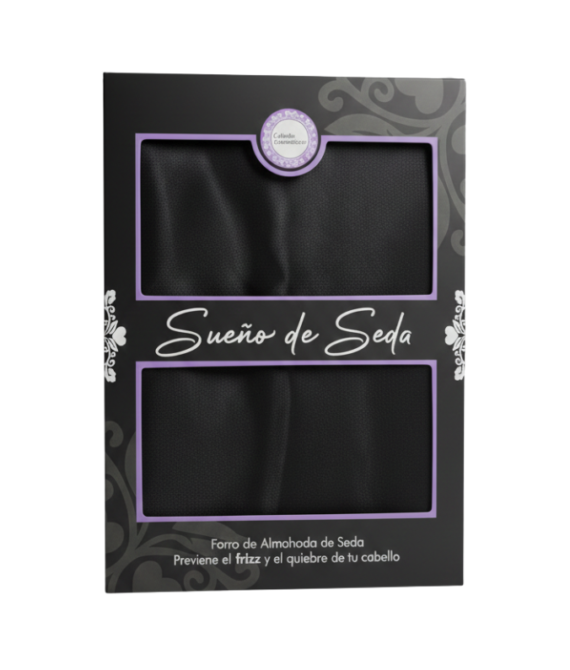 Cabello Cosméticos – Funda de Almohada Sueño de Seda Negro